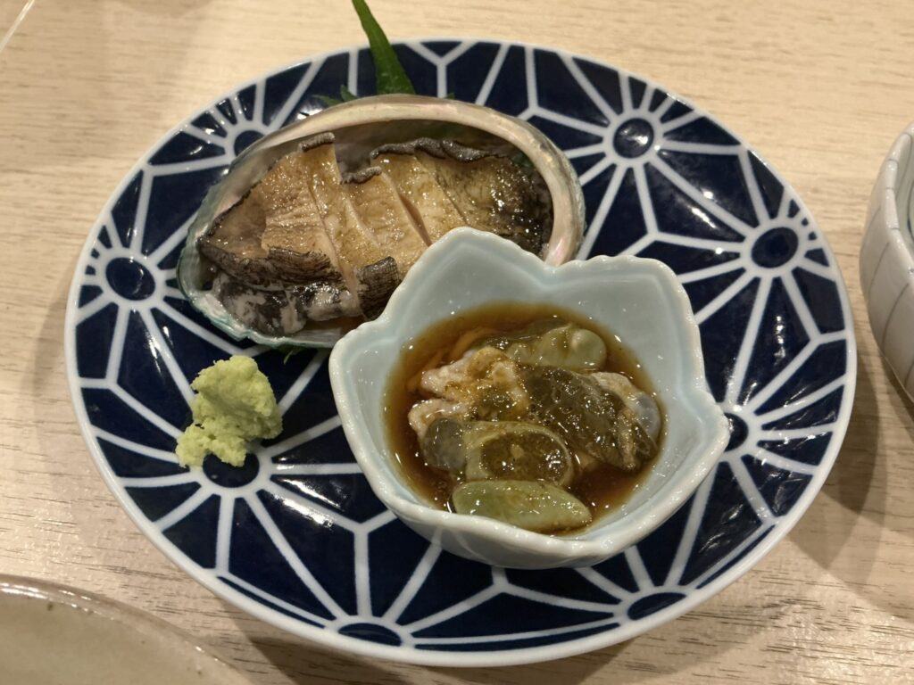 ふく庵のアワビ