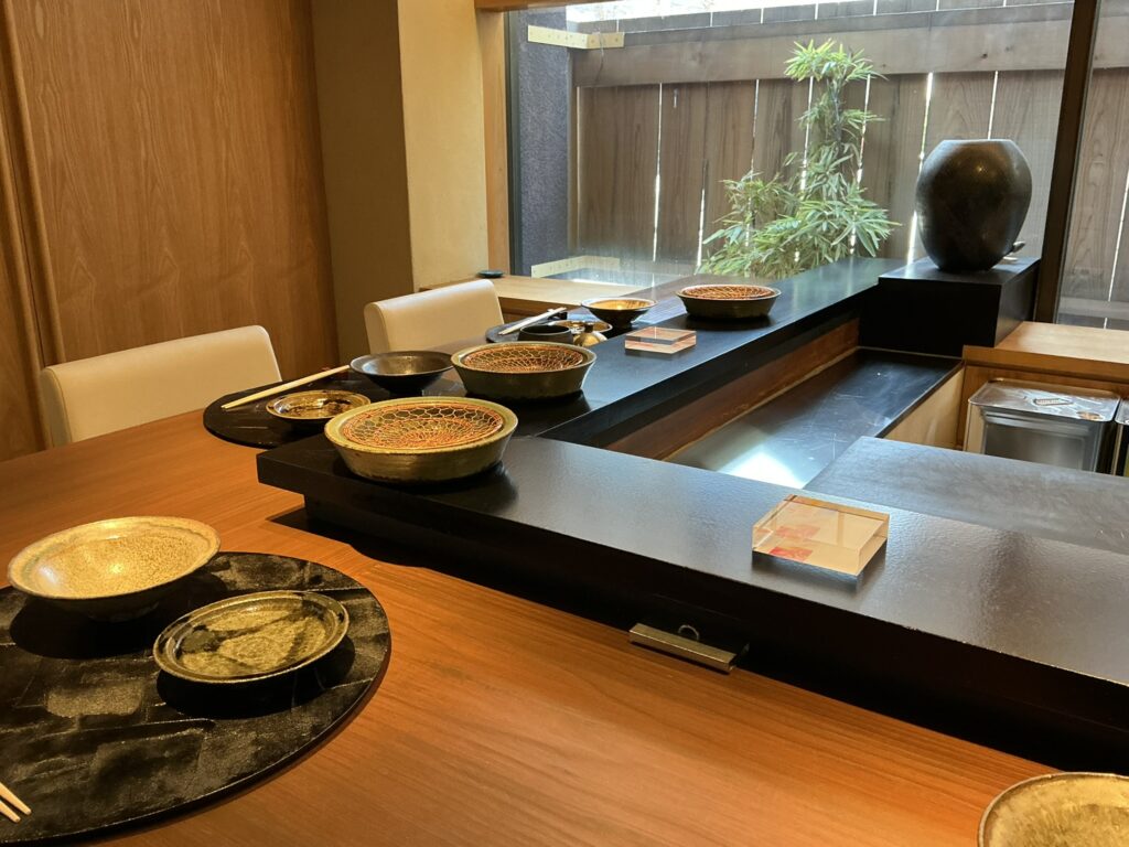 天々蕎々うめ庵の店内