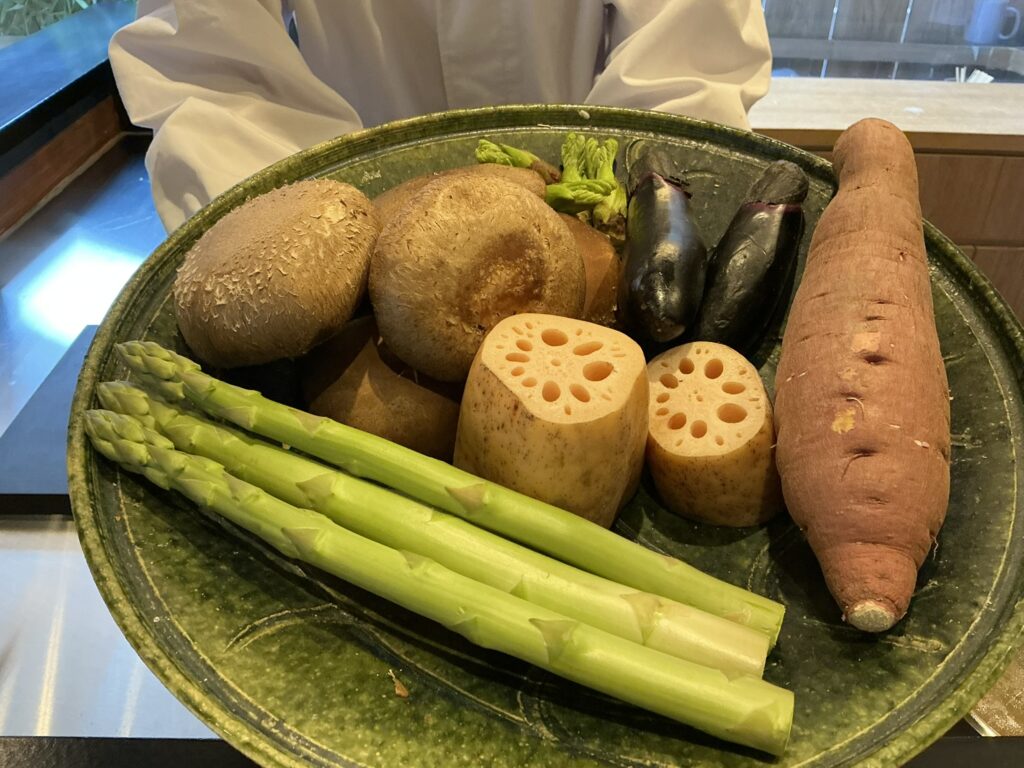 天々蕎々うめ庵の野菜