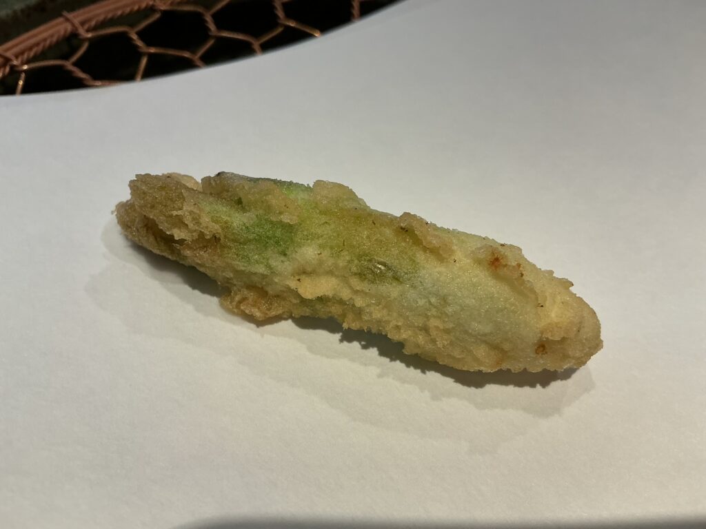 天々蕎々うめ庵のタラの芽