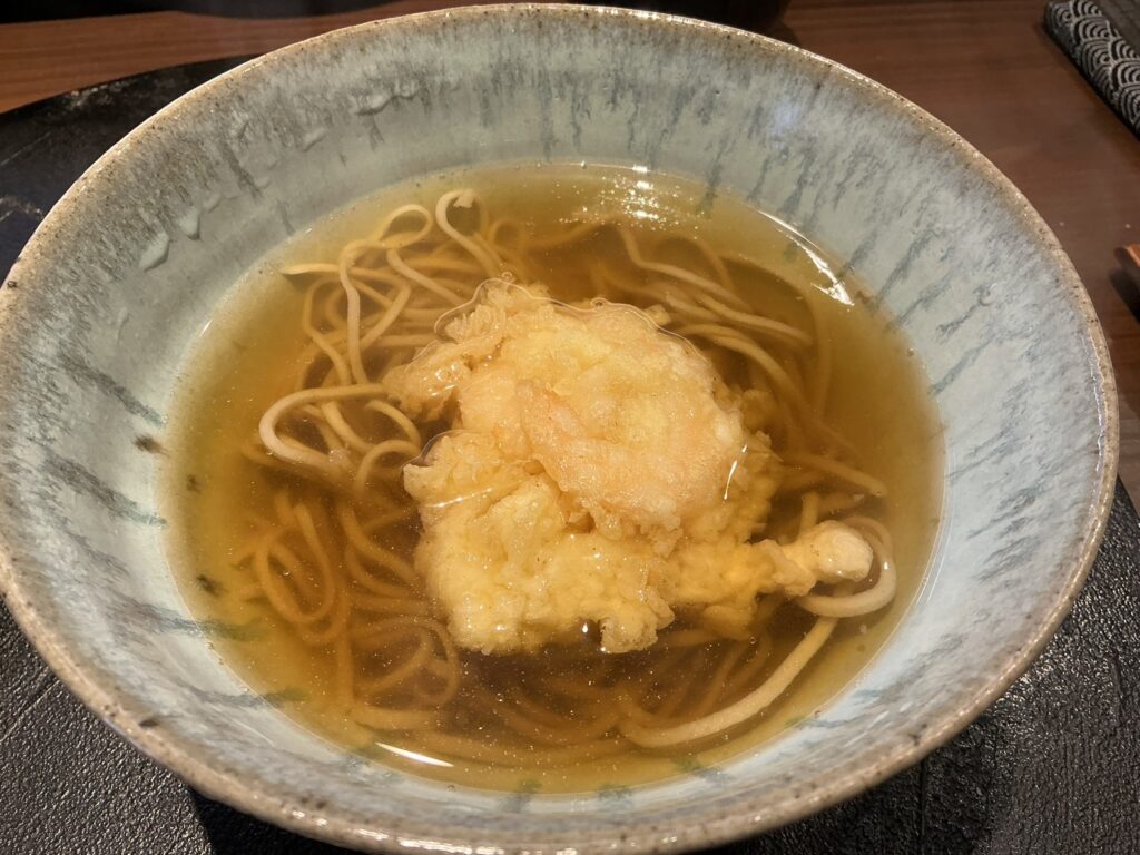 天々蕎々うめ庵のかき揚げ
