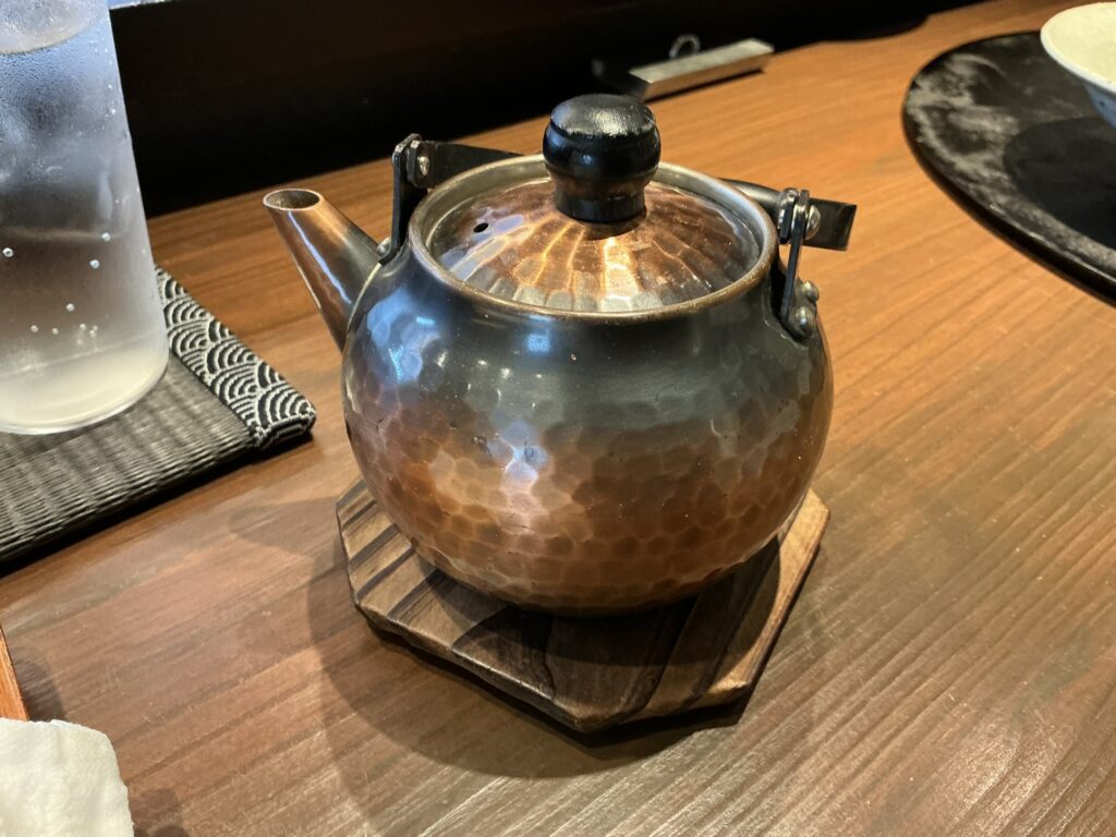 天々蕎々うめ庵の蕎麦湯