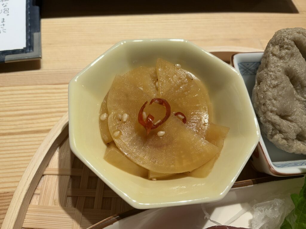 寿司こまちのたくあん