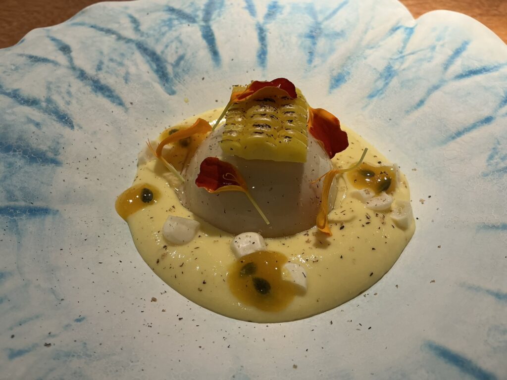 ランコニュの玉蜀黍 フォアグラ パッションフルーツ