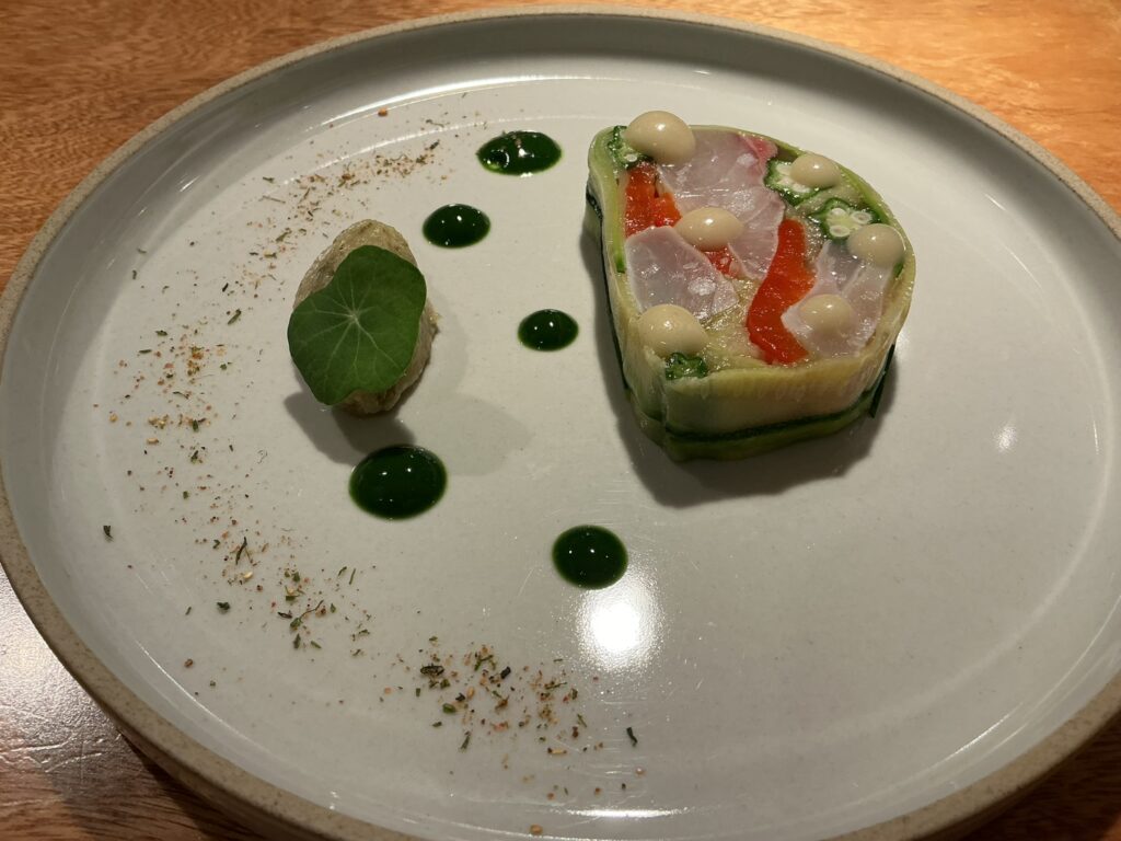 ランコニュの縞鯵 赤茄子