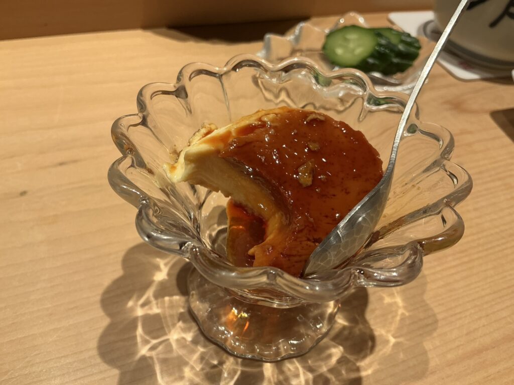 寿司清のプリン