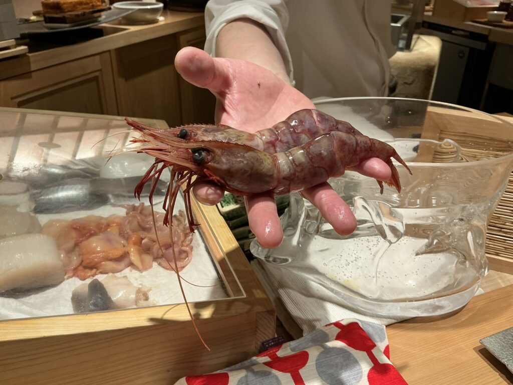 寿司栄のブドウエビ