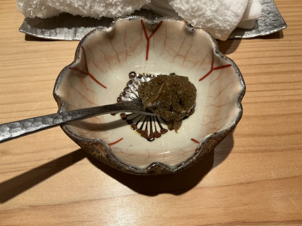 寿司栄のカニ味噌