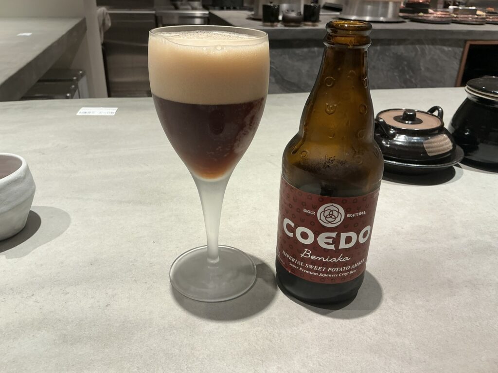 東京とんかつがぶうのビール