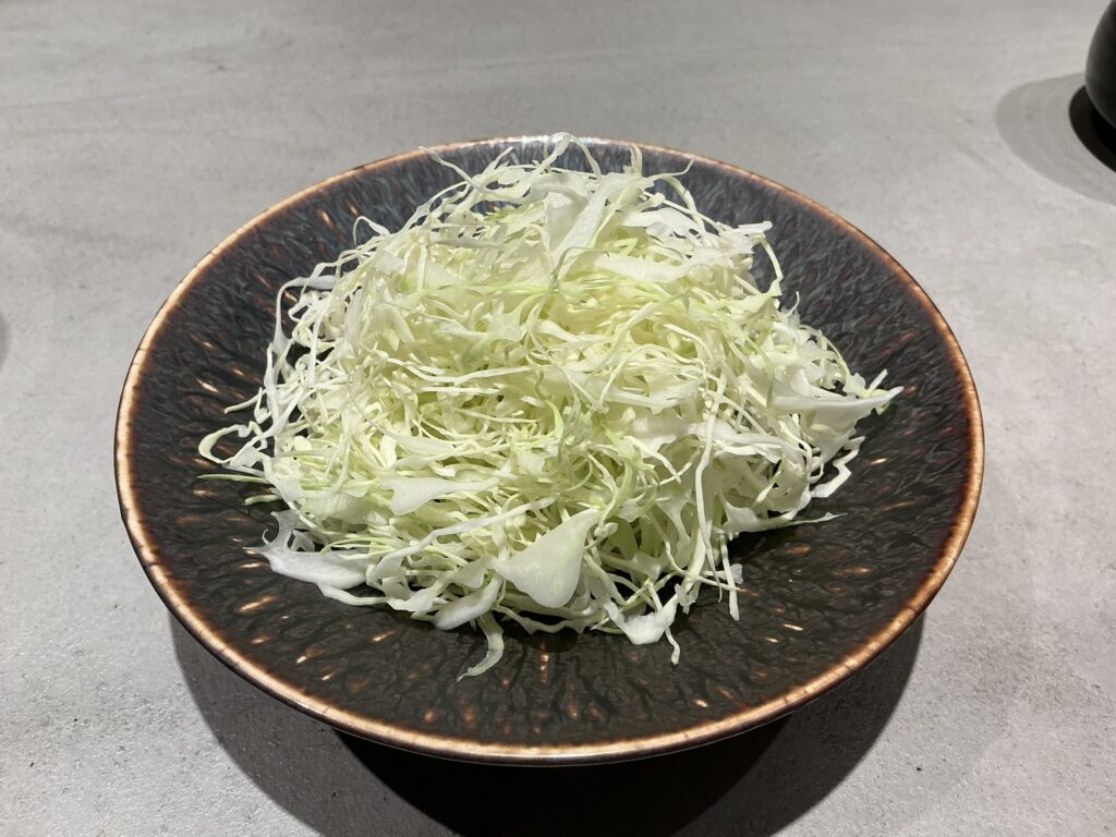 東京とんかつがぶうのキャベツ