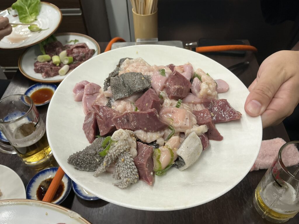 スタミナ苑のミックスホルモン