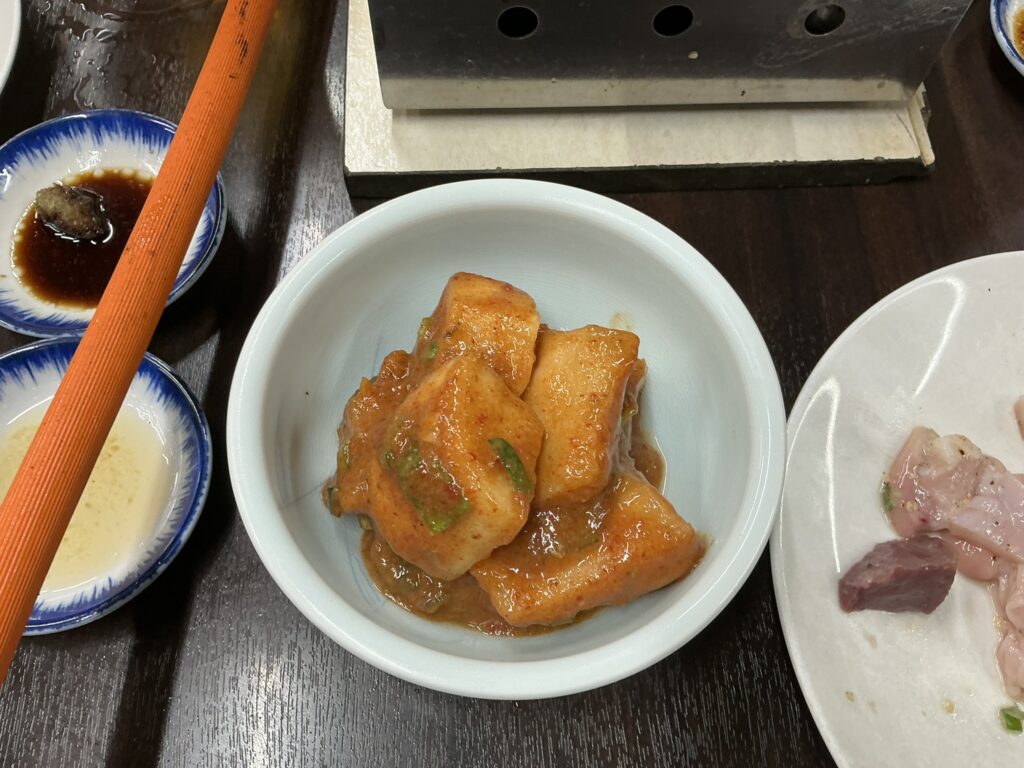 スタミナ苑のカクテキ