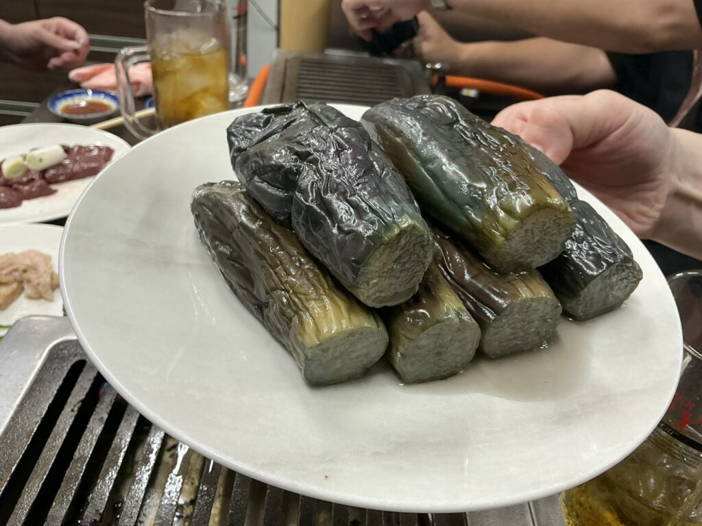 スタミナ苑の揚げ茄子