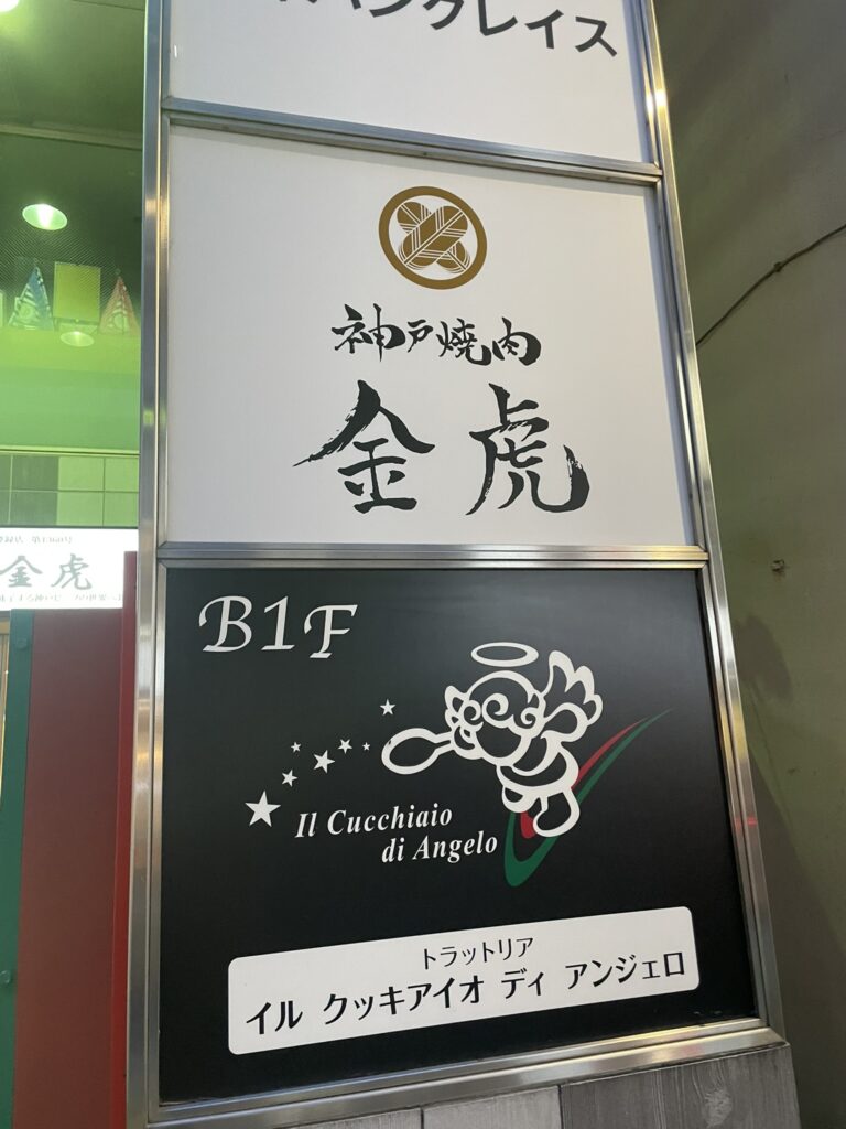 神戸焼肉金虎の看板