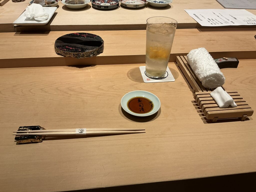 寿司清のカウンターセット