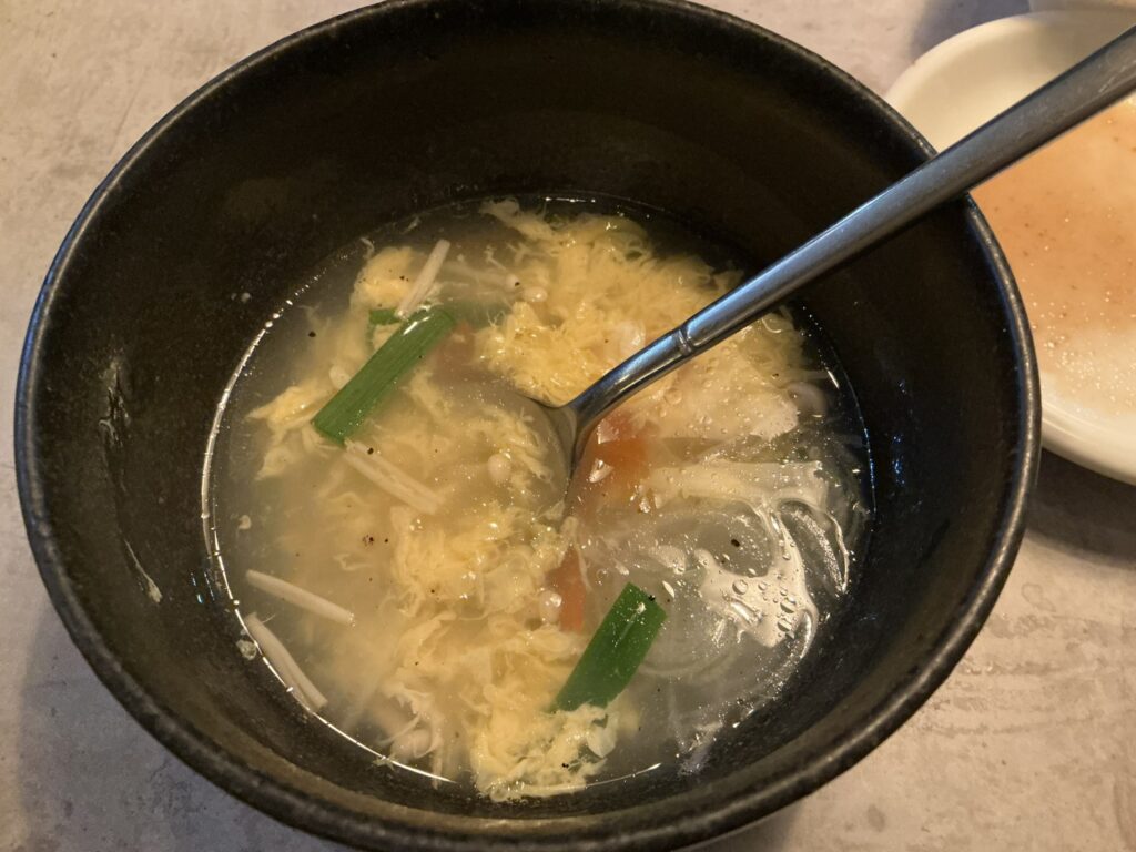 うしの絵の卵スープ