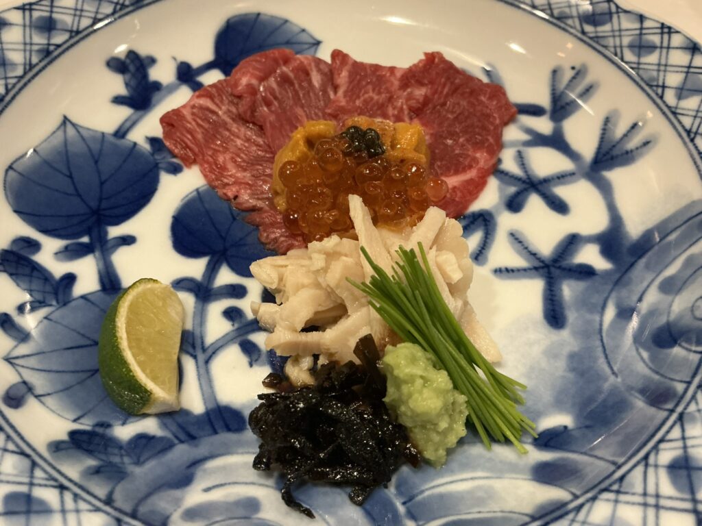 なみの上の極上肉のてっさ