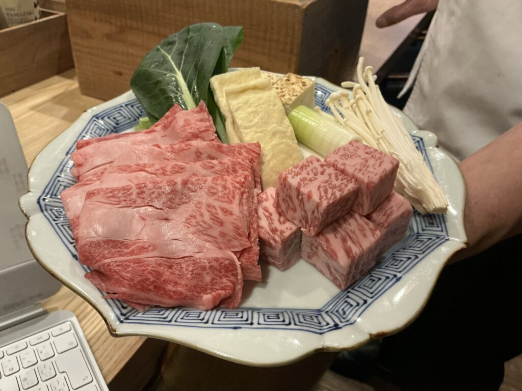 なみの上の元祖江戸味噌牛鍋