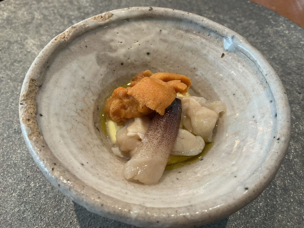 白土の愛知・海松貝／新馬鈴薯／サフラン