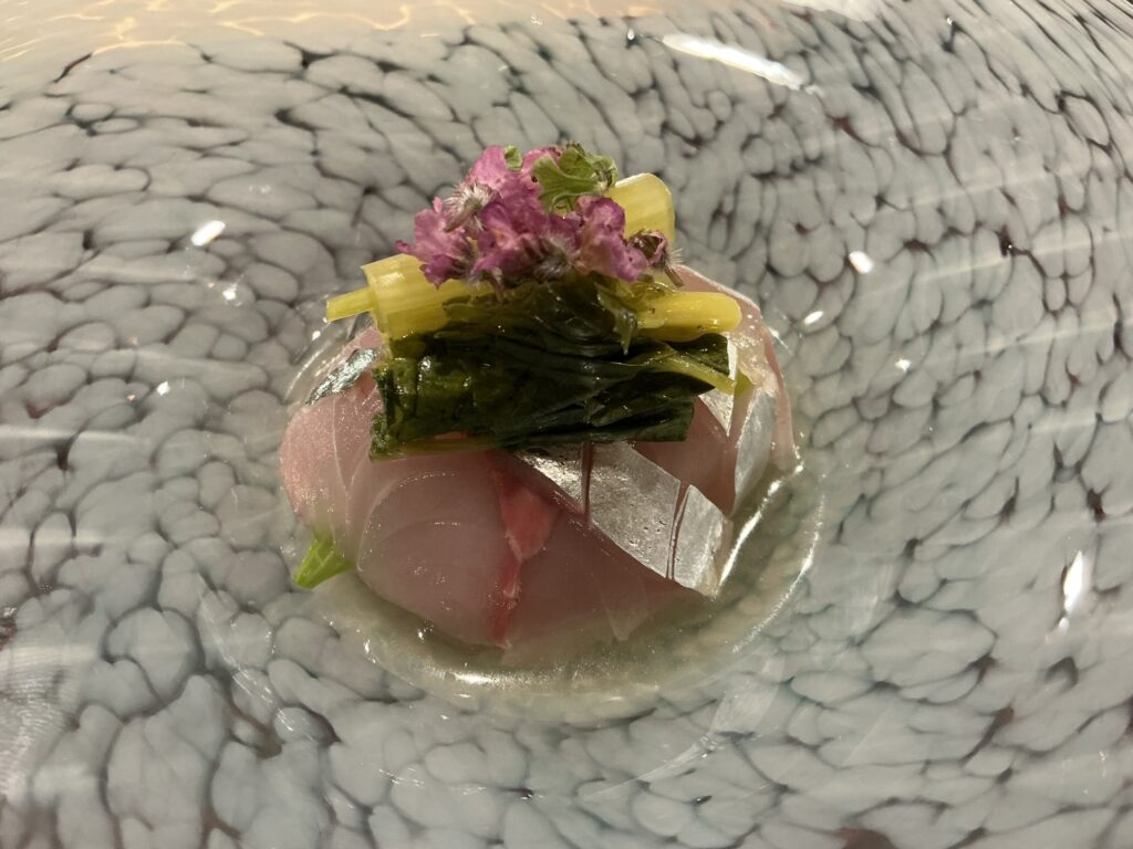 三田ゆうみのアジのお造り