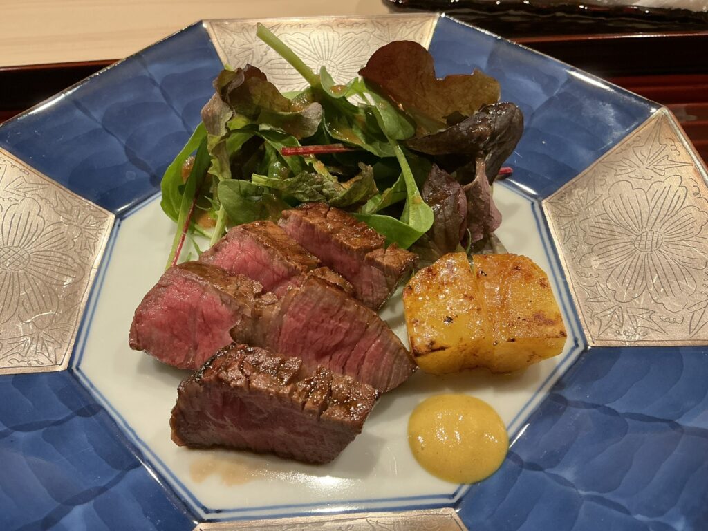 三田ゆうみのシャトーブリアンの炭火焼き