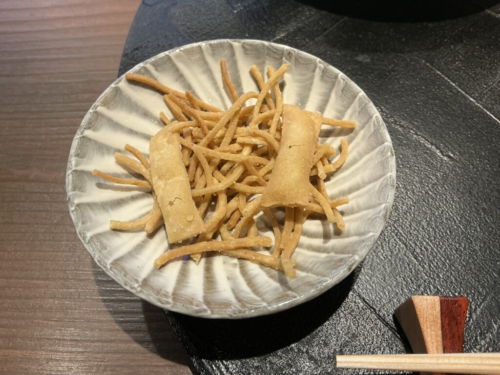 天々蕎々うめ庵のお通し