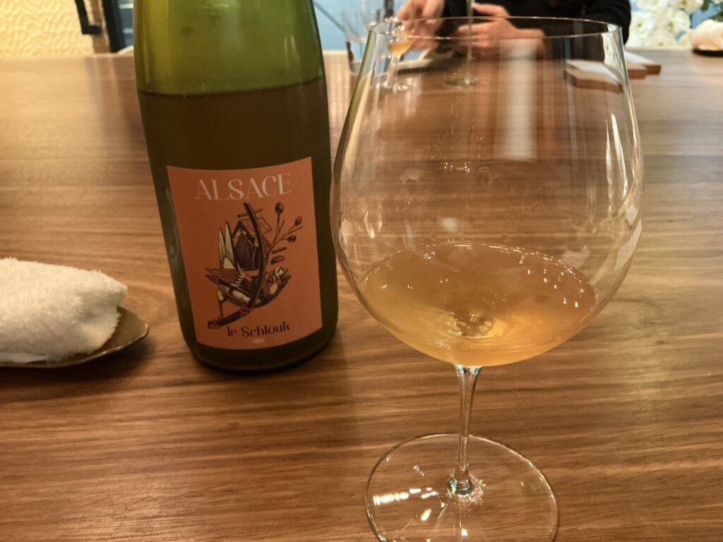 前芝料理店のワイン