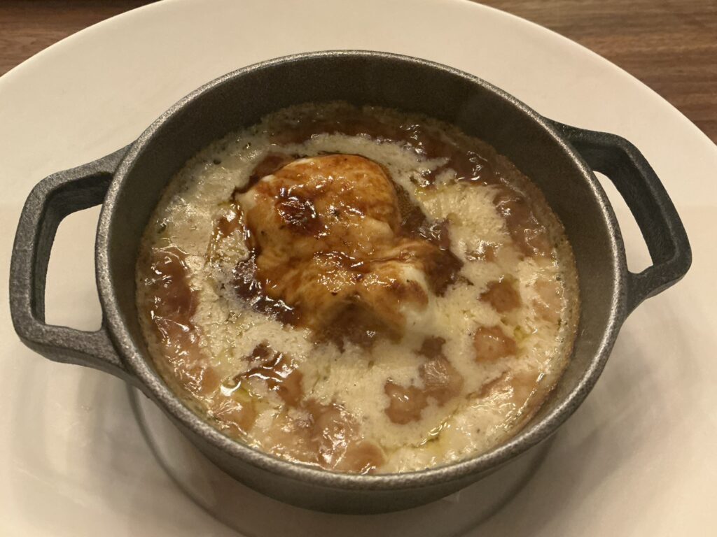 前芝料理店の三重天然トラフグ白子　黒トリュフ