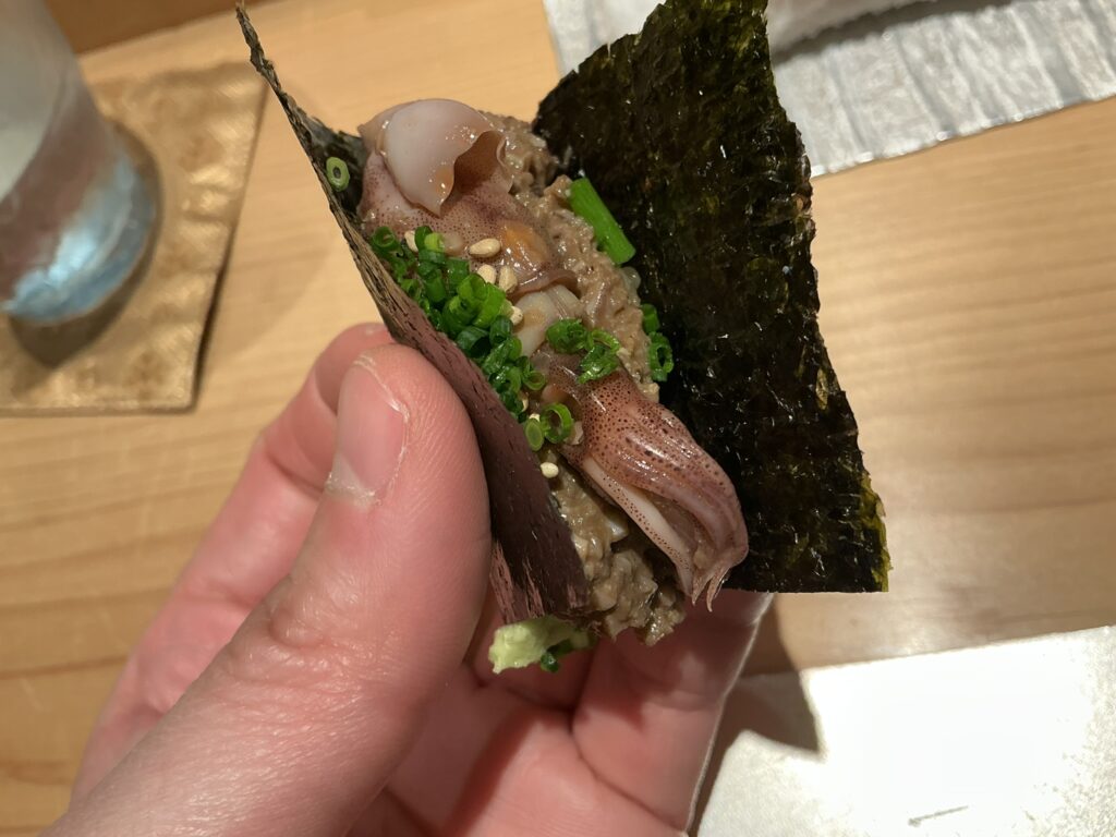 寿司栄のホタルイカ