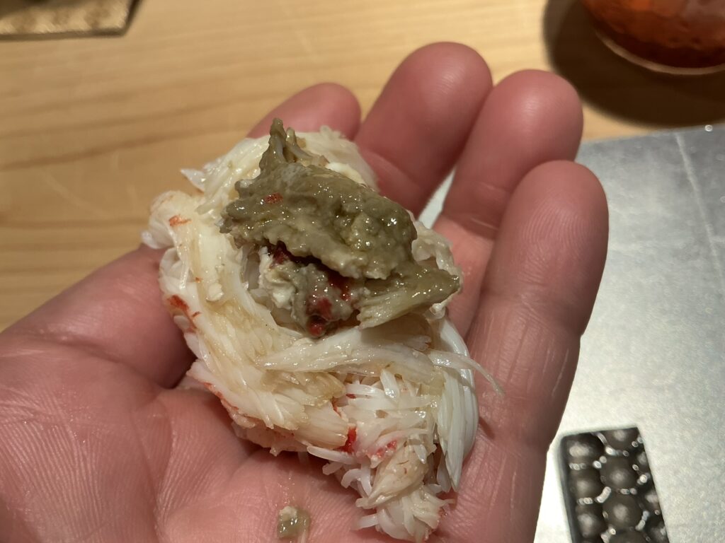 寿司栄のケガニ