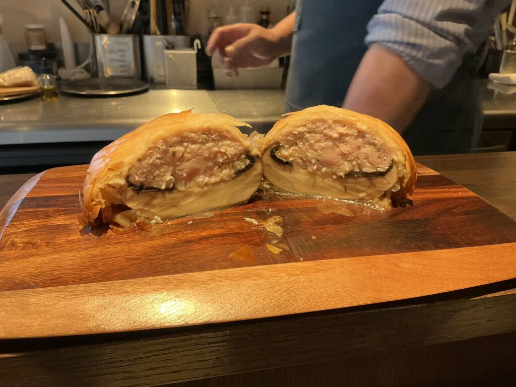 ルナ・エ・ガットの長谷川農産のジャンボマッシュルームのオーブン焼き