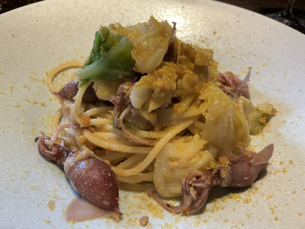 ルナ・エ・ガットのシェフおまかせの本日の〆パスタ