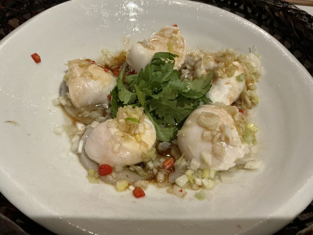 蓮香のトラフグの米酒香り蒸し