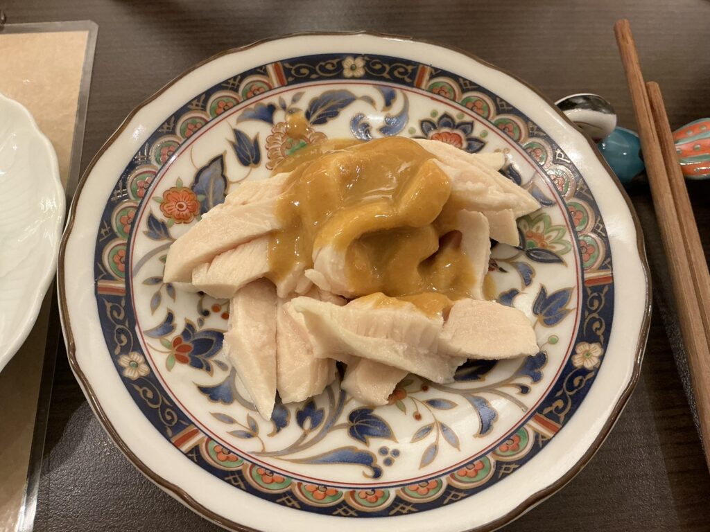 巴蜀の棒棒鶏4種食べ比べ