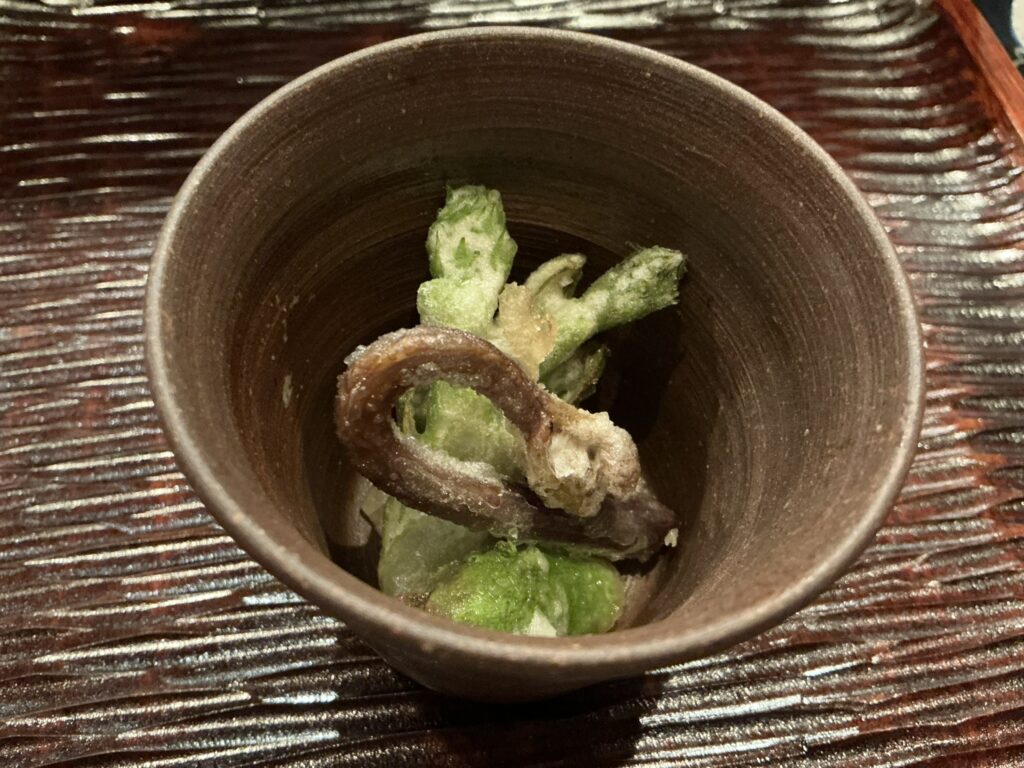 礼讃のタラの芽・カギワラビ