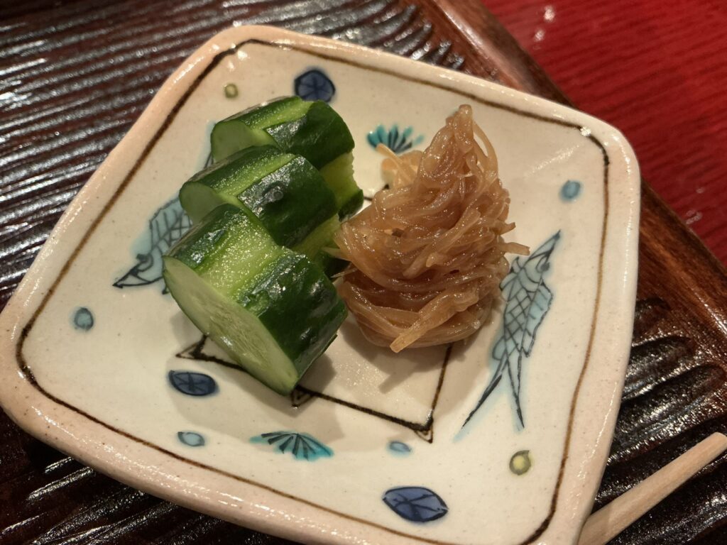 礼讃のキュウリ・ゴボウ