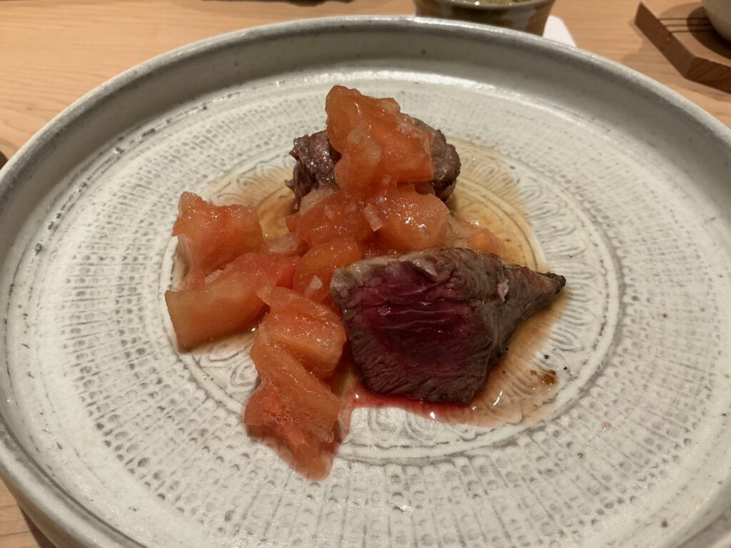 寿司清のマグロのほほ肉