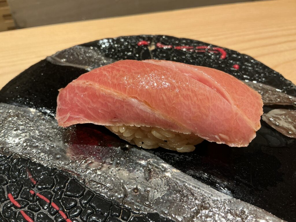 寿司清の大トロの漬け