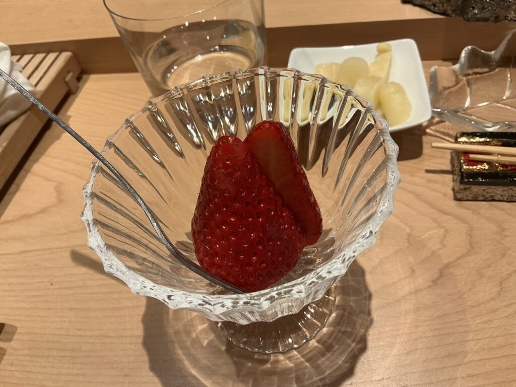寿司清のイチゴ