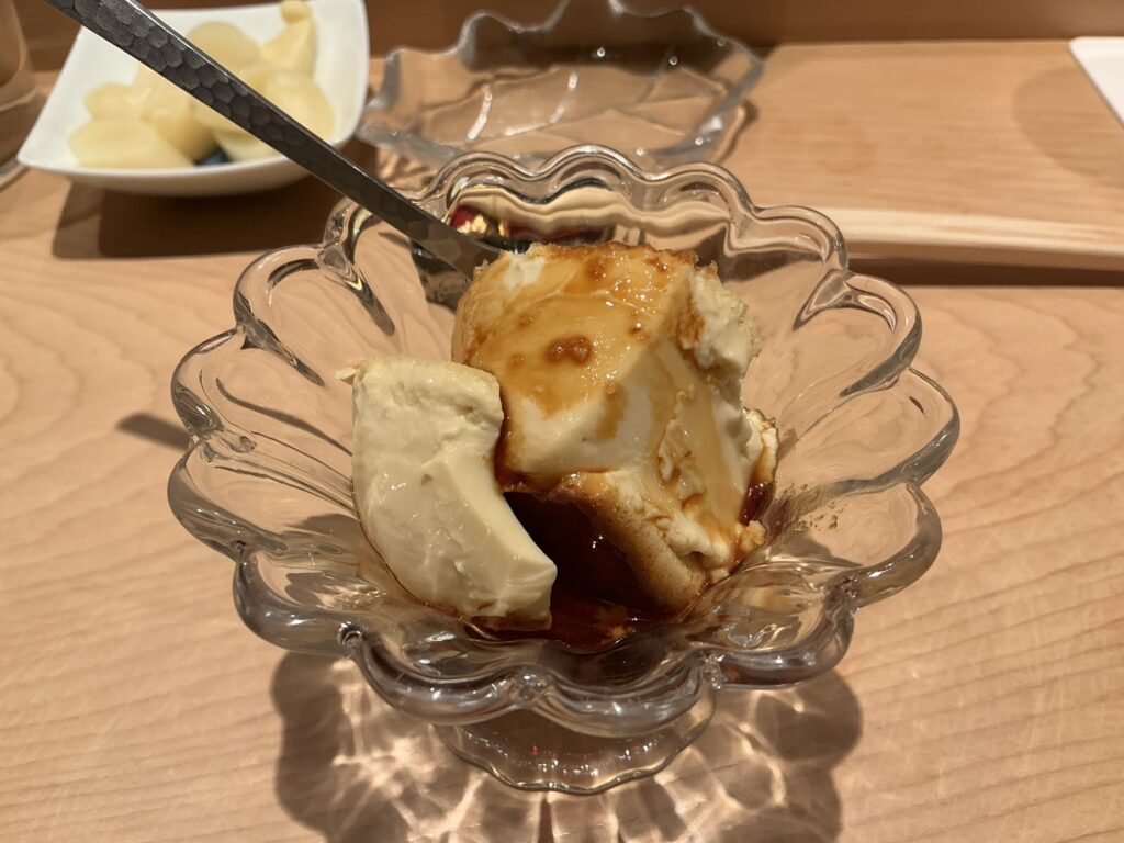 寿司清のプリン