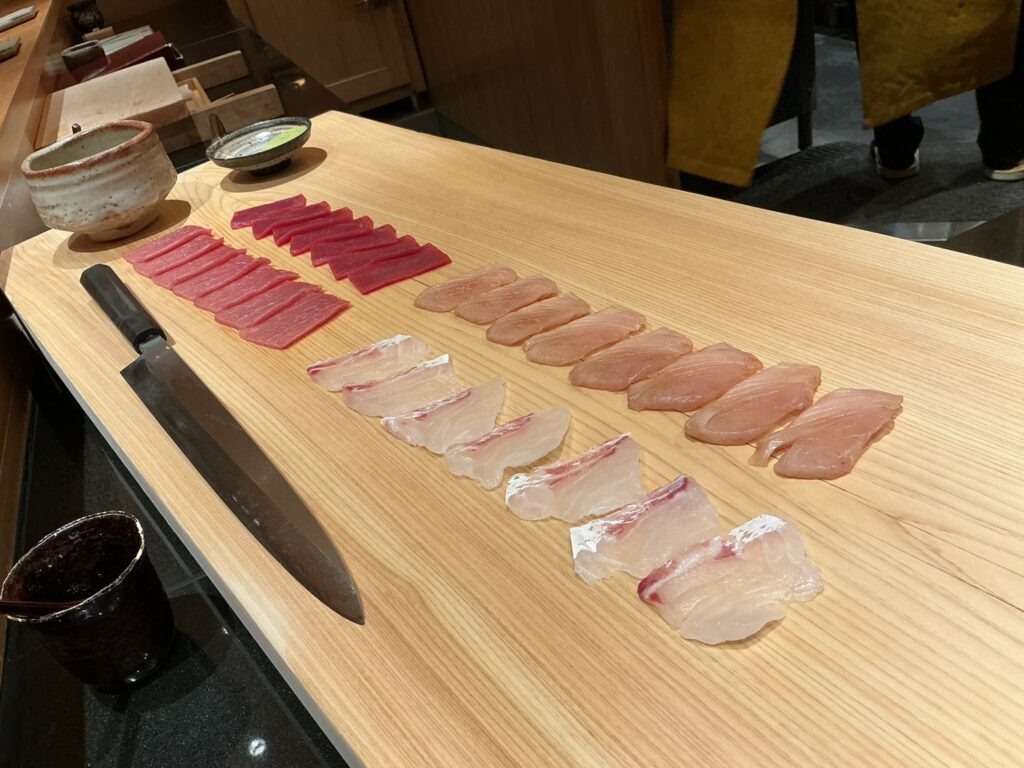 鮨つぼみのネタ