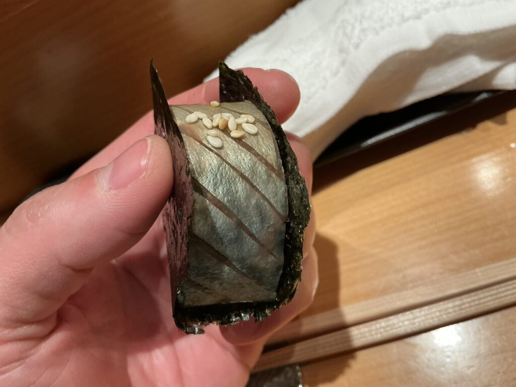 鮨つぼみのサバ