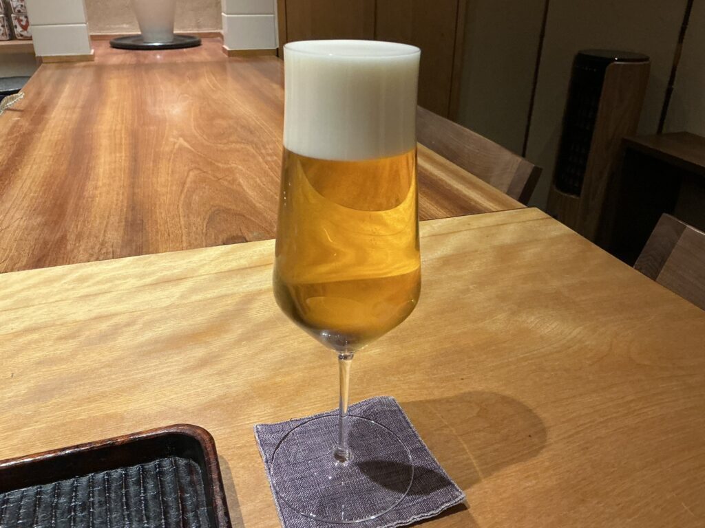 三分楼のビール