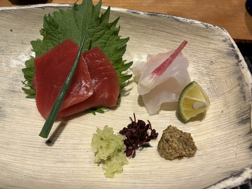 三分楼のマグロ、カサゴ