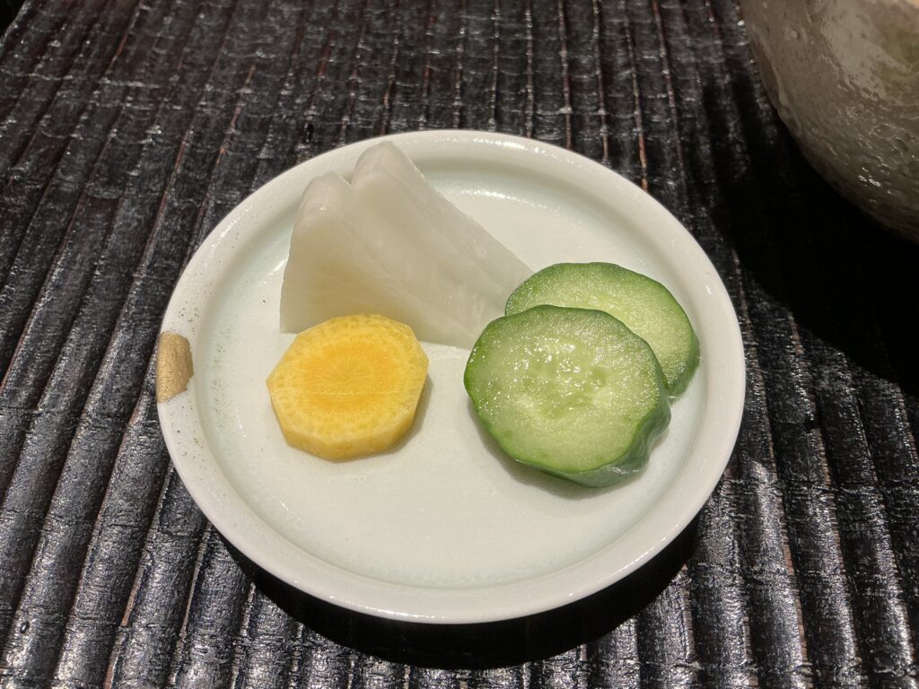 三分楼のお漬物