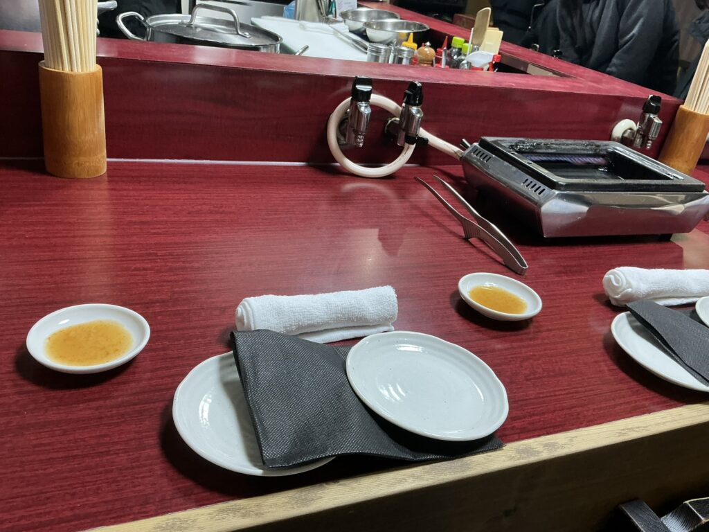 焼肉幸泉のテーブルセット