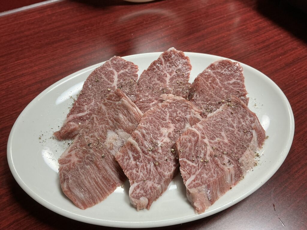 焼肉幸泉の上ハラミ・サガリ