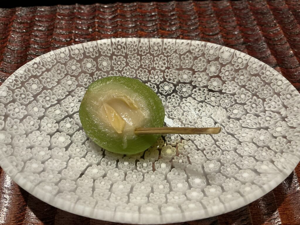 利行の若桃の甘露煮