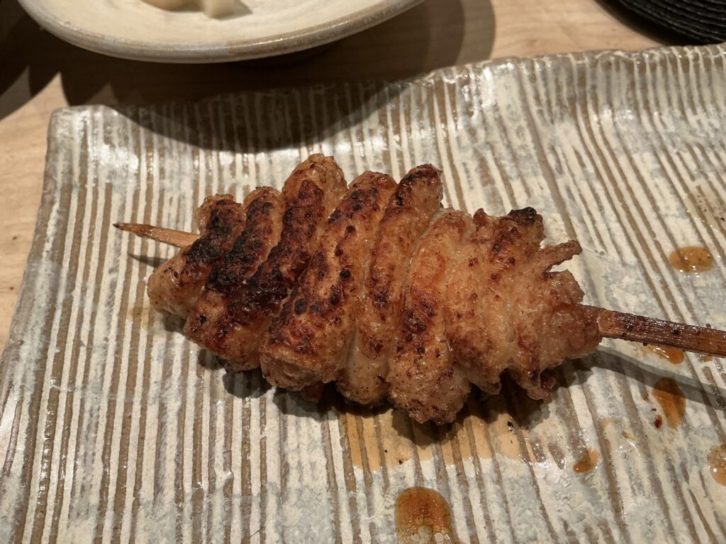 鳥しきの首の皮