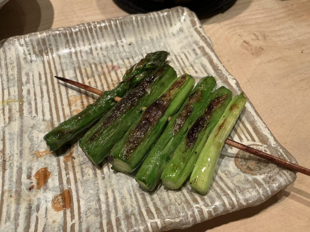 鳥しきのアスパラ